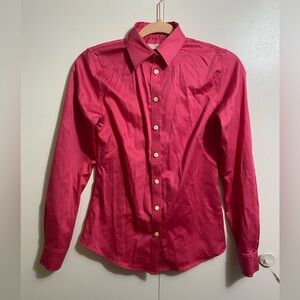 Banana Republic Vibrant Pink Button Down Shirt